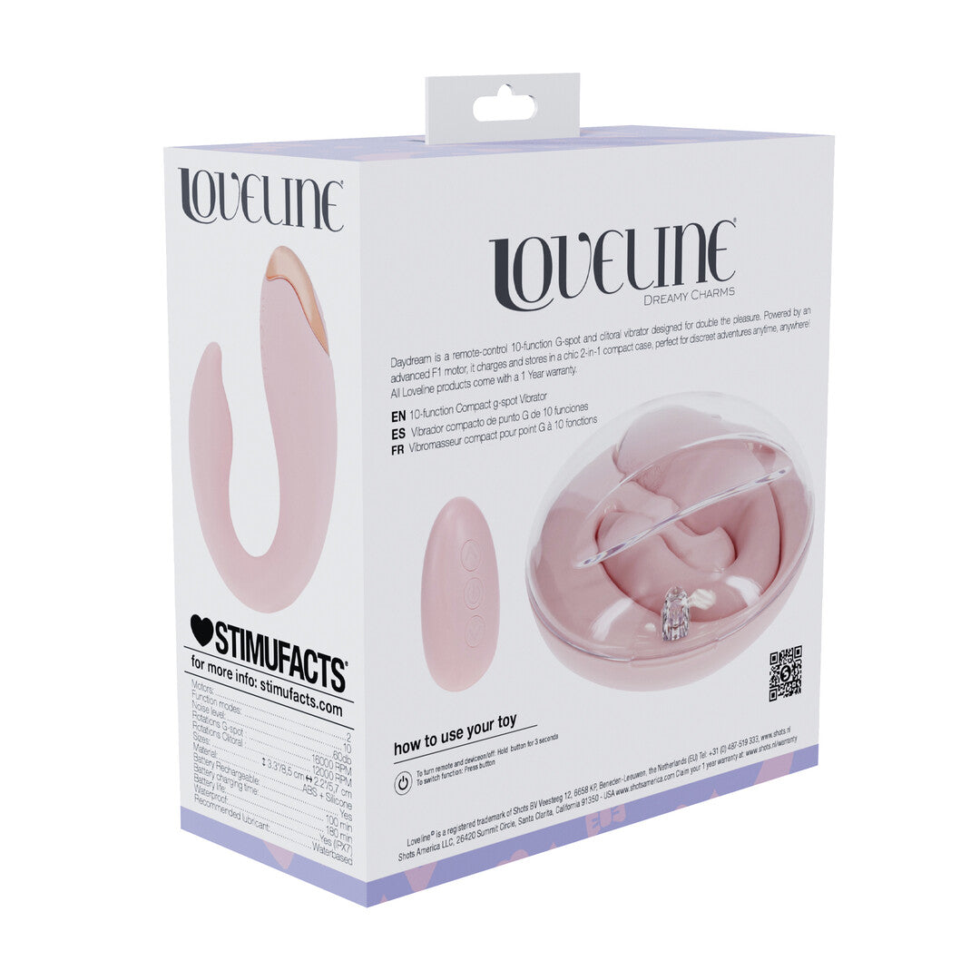 G-Punkt-Vibrator Daydream kompakt mit Fernbedienung Blau 8,5 cm