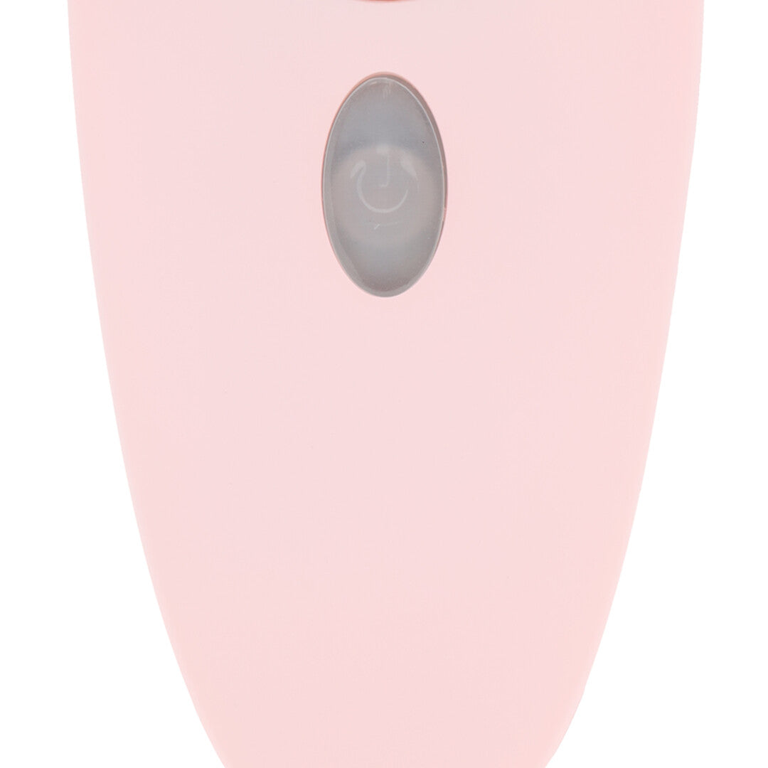 Vibrator Aurie AirTap mit zwei Kopfaufsätzen Blau 12 cm