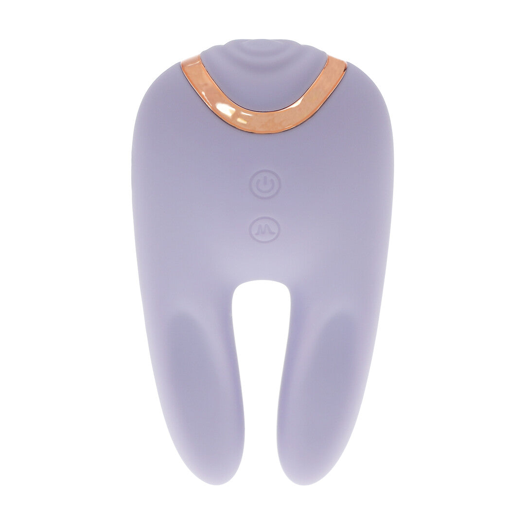 Vibrator Bonnie doppelseitig mit Klopffunktion Blau 11 cm