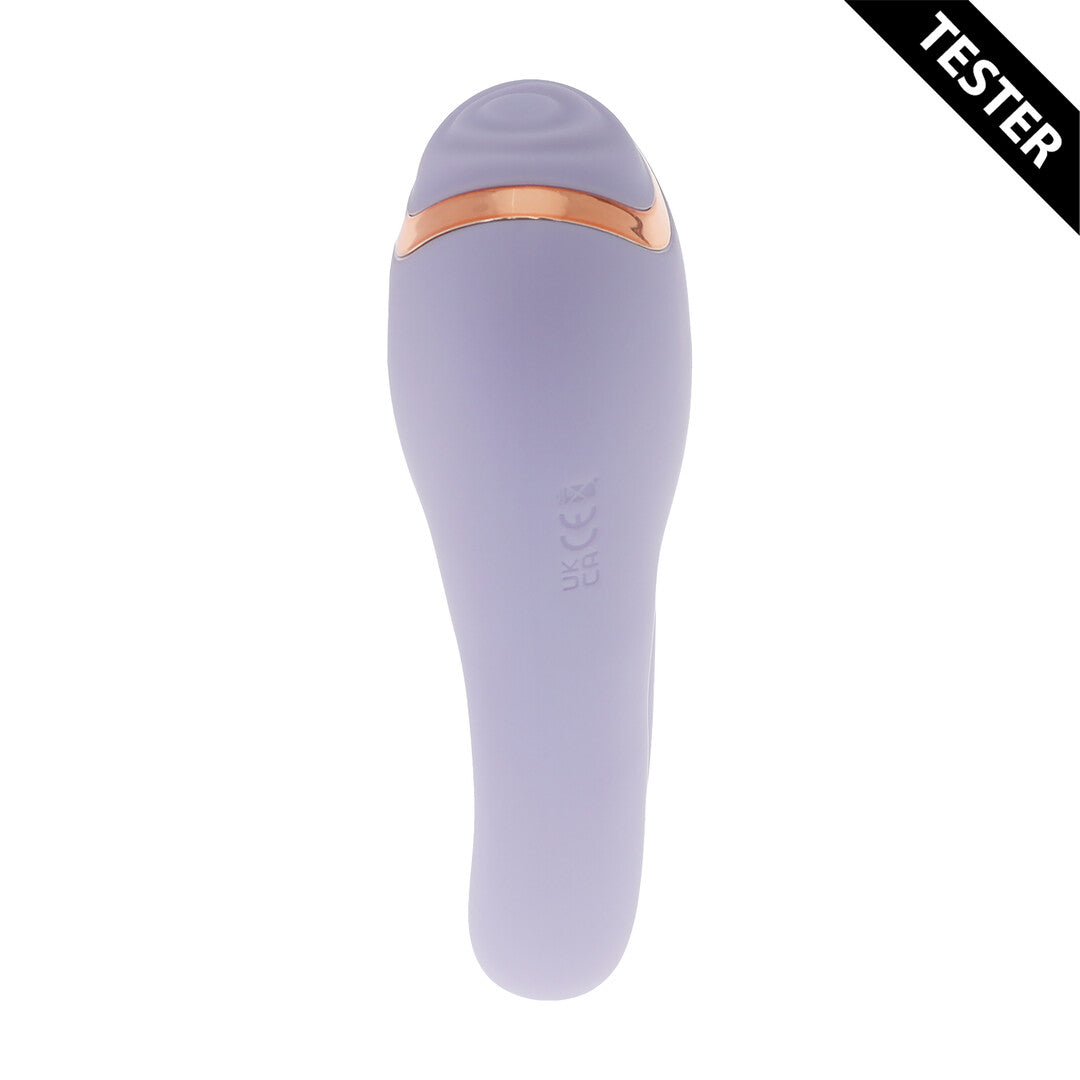 Vibrator Bonnie doppelseitig mit Klopffunktion Blau 11 cm