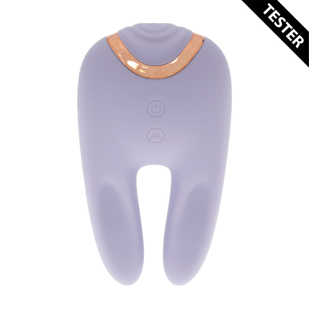 Vibrator Bonnie doppelseitig mit Klopffunktion Blau 11 cm
