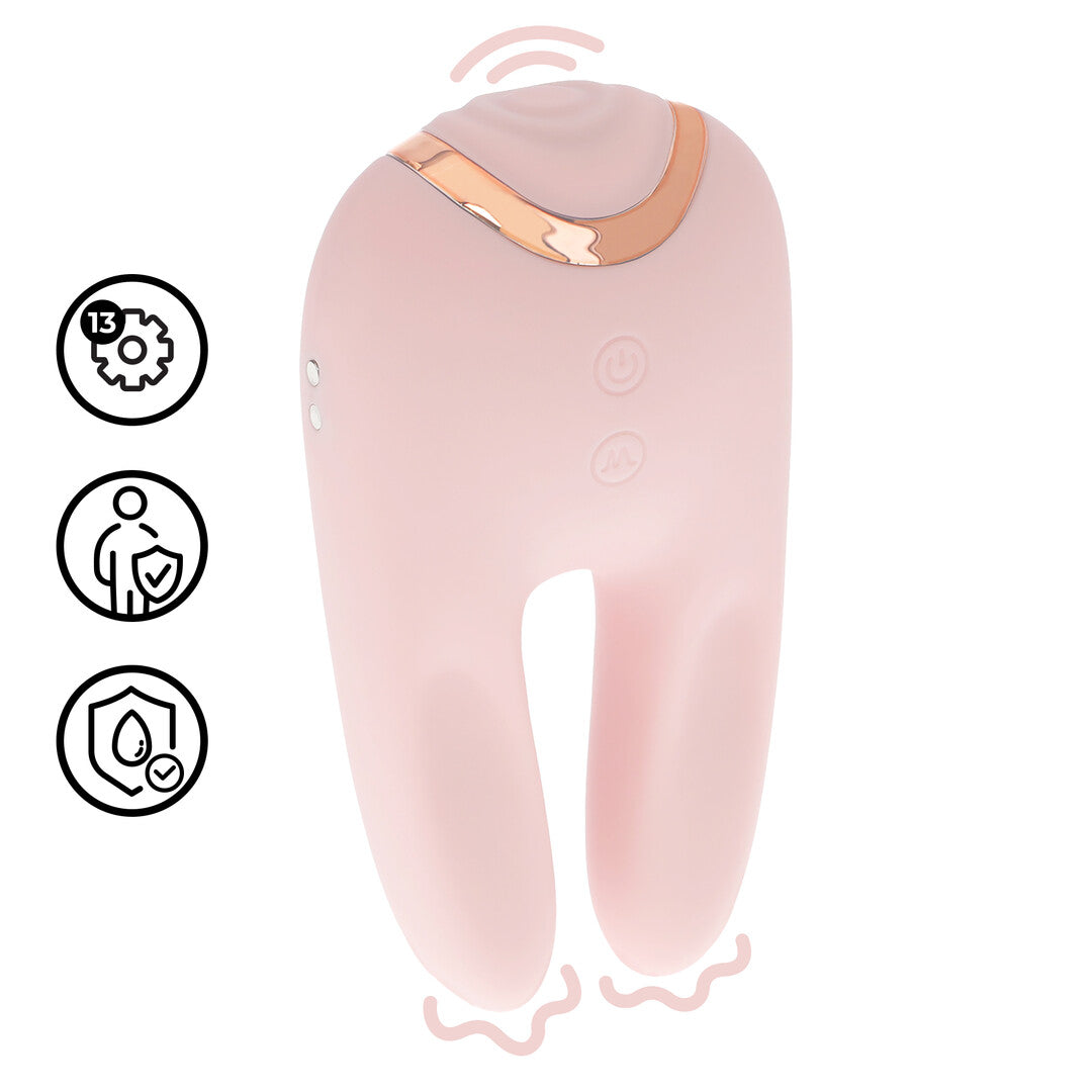 Vibrator Bonnie doppelseitig mit Klopffunktion 11 cm – Ansicht 21