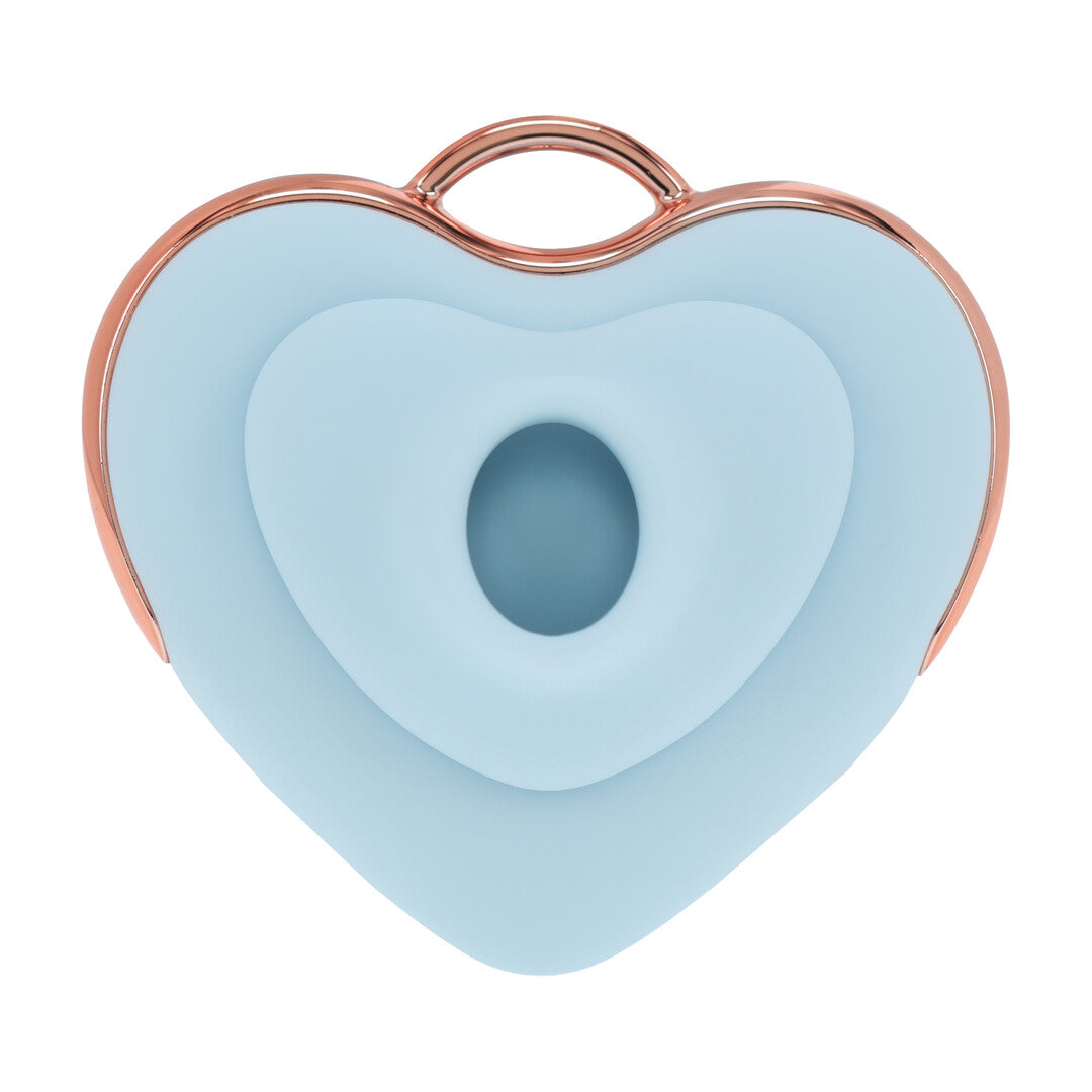 Vibrator Luvie AirTap herzförmig Blau 6,5 cm