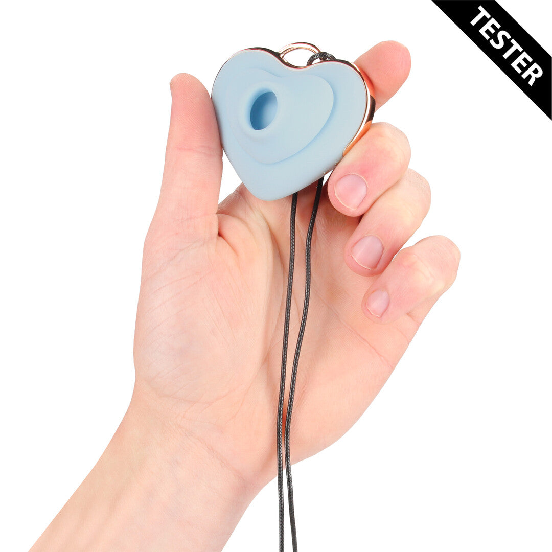Vibrator Luvie AirTap herzförmig Blau 6,5 cm