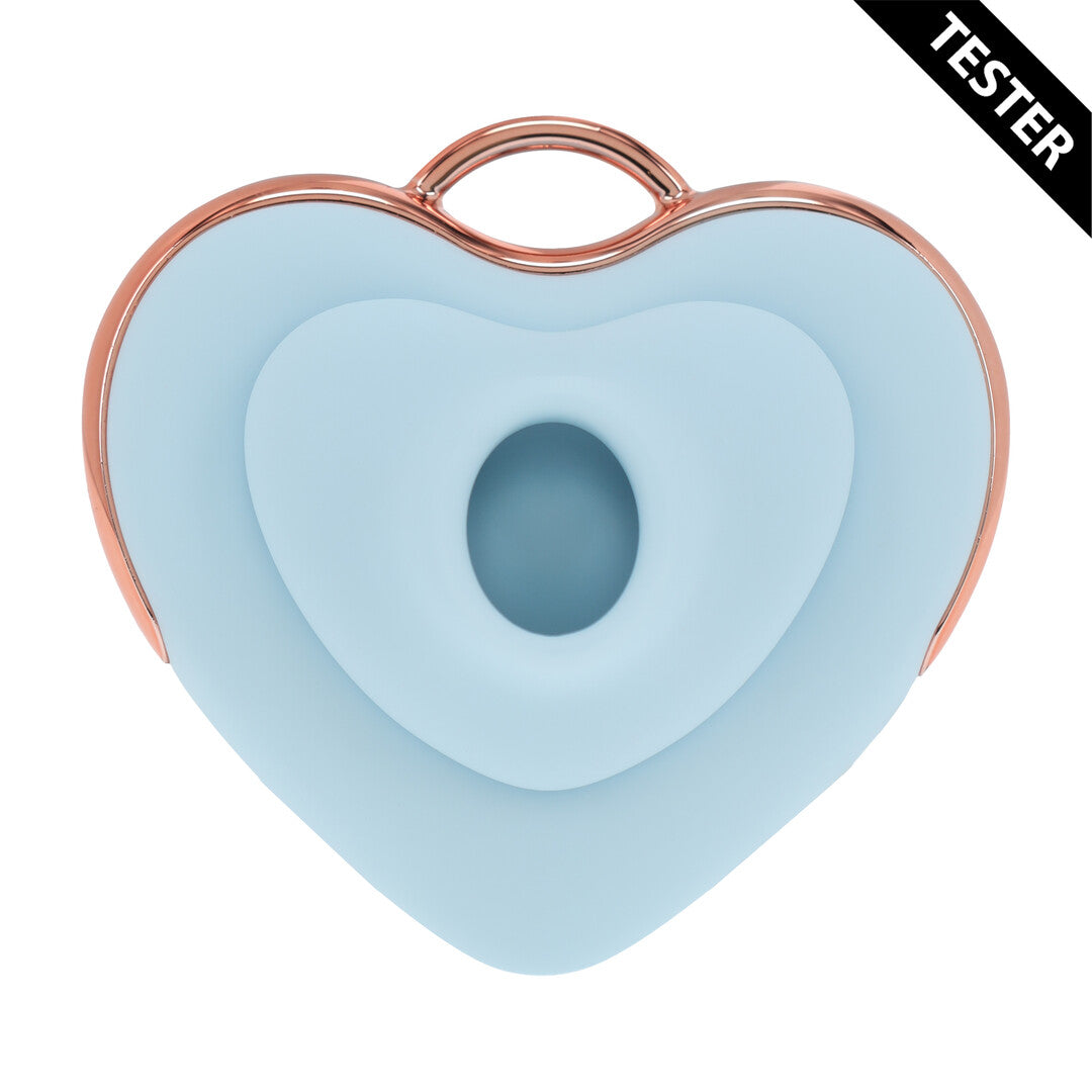Vibrator Luvie AirTap herzförmig Blau 6,5 cm
