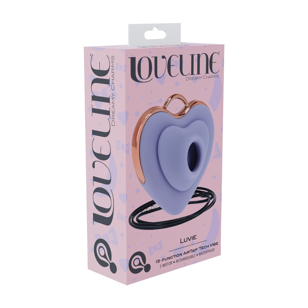 Vibrator Luvie AirTap herzförmig Blau 6,5 cm