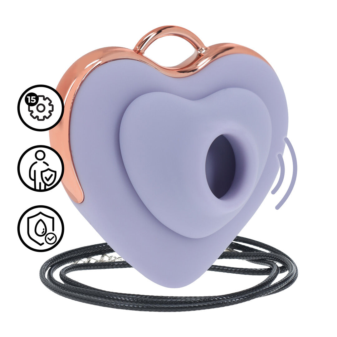 Vibrator Luvie AirTap herzförmig Blau 6,5 cm