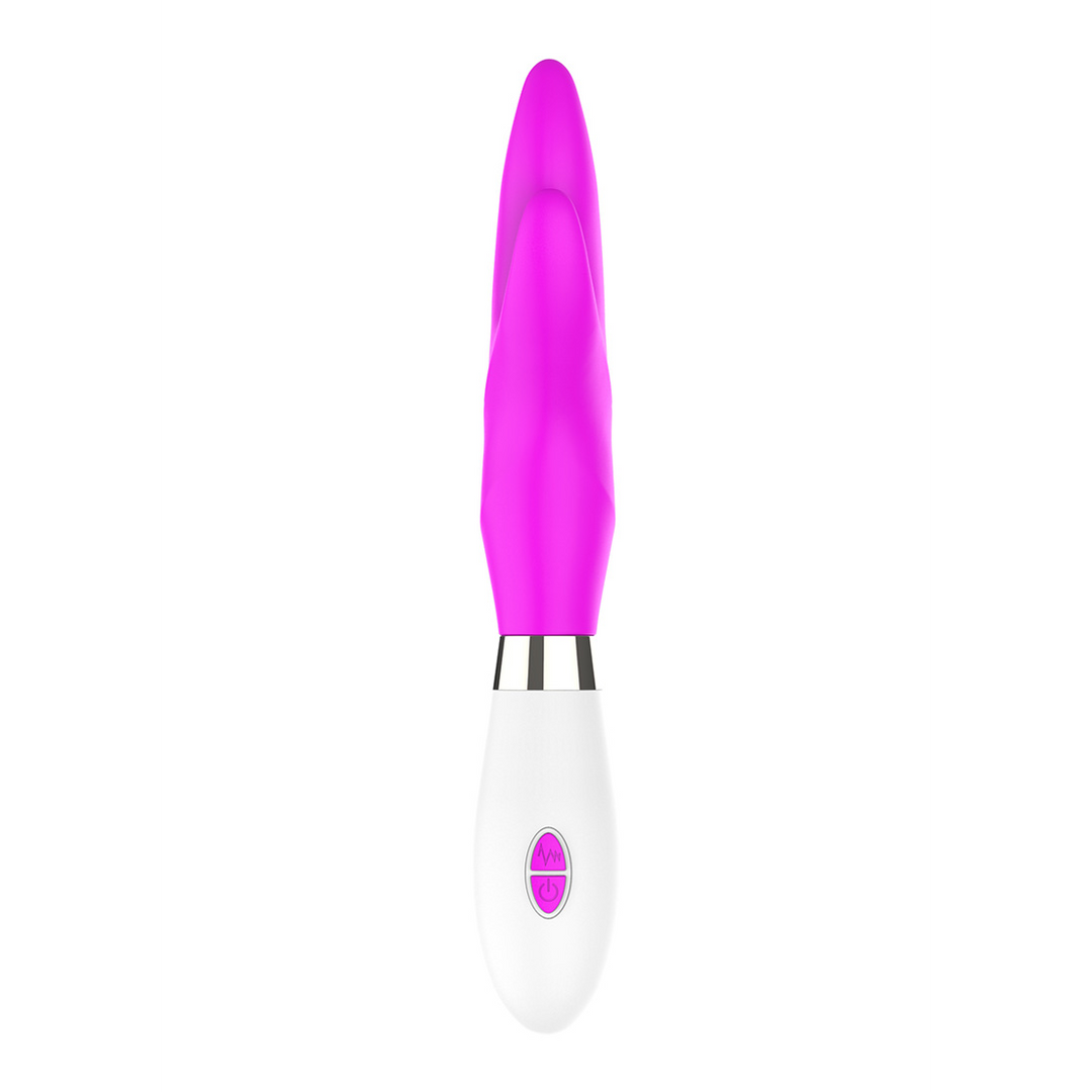 Vibrator Athos mit Klitoris-Stimulation Pink 13 x Ø 4,7 cm