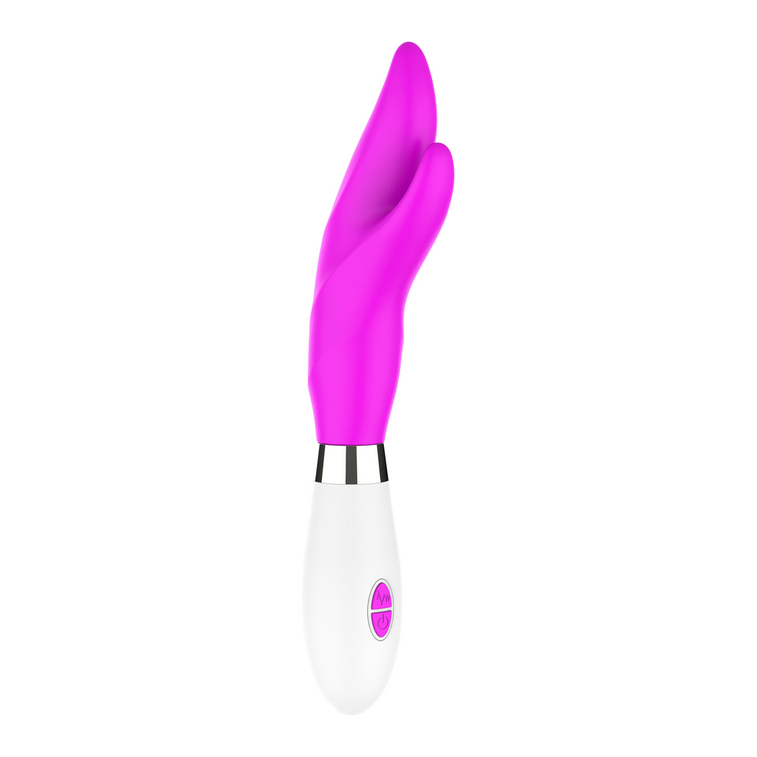 Vibrator Athos mit Klitoris-Stimulation Pink 13 x Ø 4,7 cm