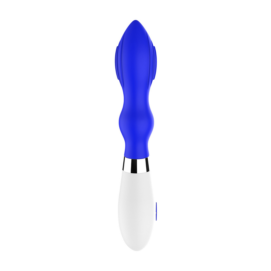 Vibrator Astraea mit Klitoris-Stimulator Blau 11,6 x Ø 3,4 cm