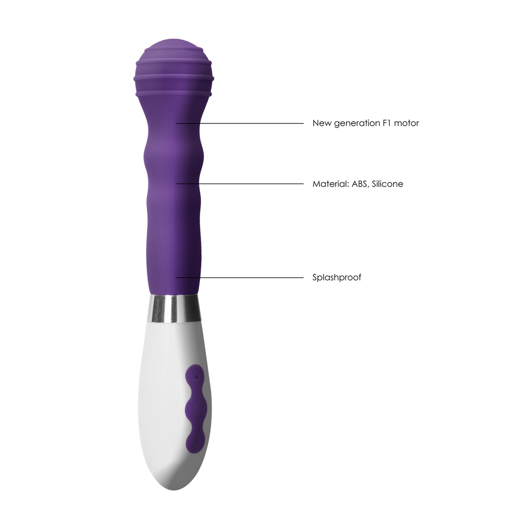 Vibrator Alida mit Akku Violett 12 x Ø 3,5 cm
