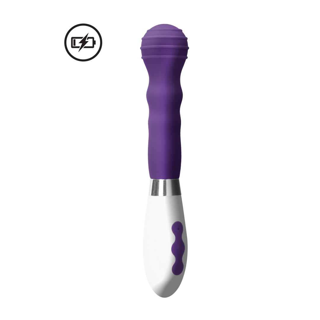 Vibrator Alida mit Akku Violett 12 x Ø 3,5 cm