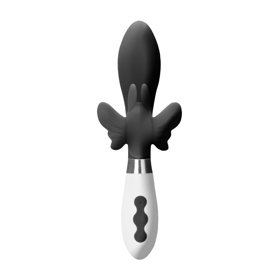 Rabbit-Vibrator Alexios mit Akku Schwarz 12 x 3,8 cm – Ansicht 4