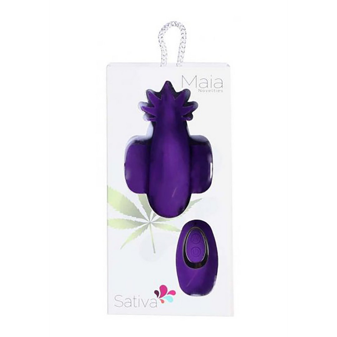 Dildo Sativa Silikon Violett 7,5 cm