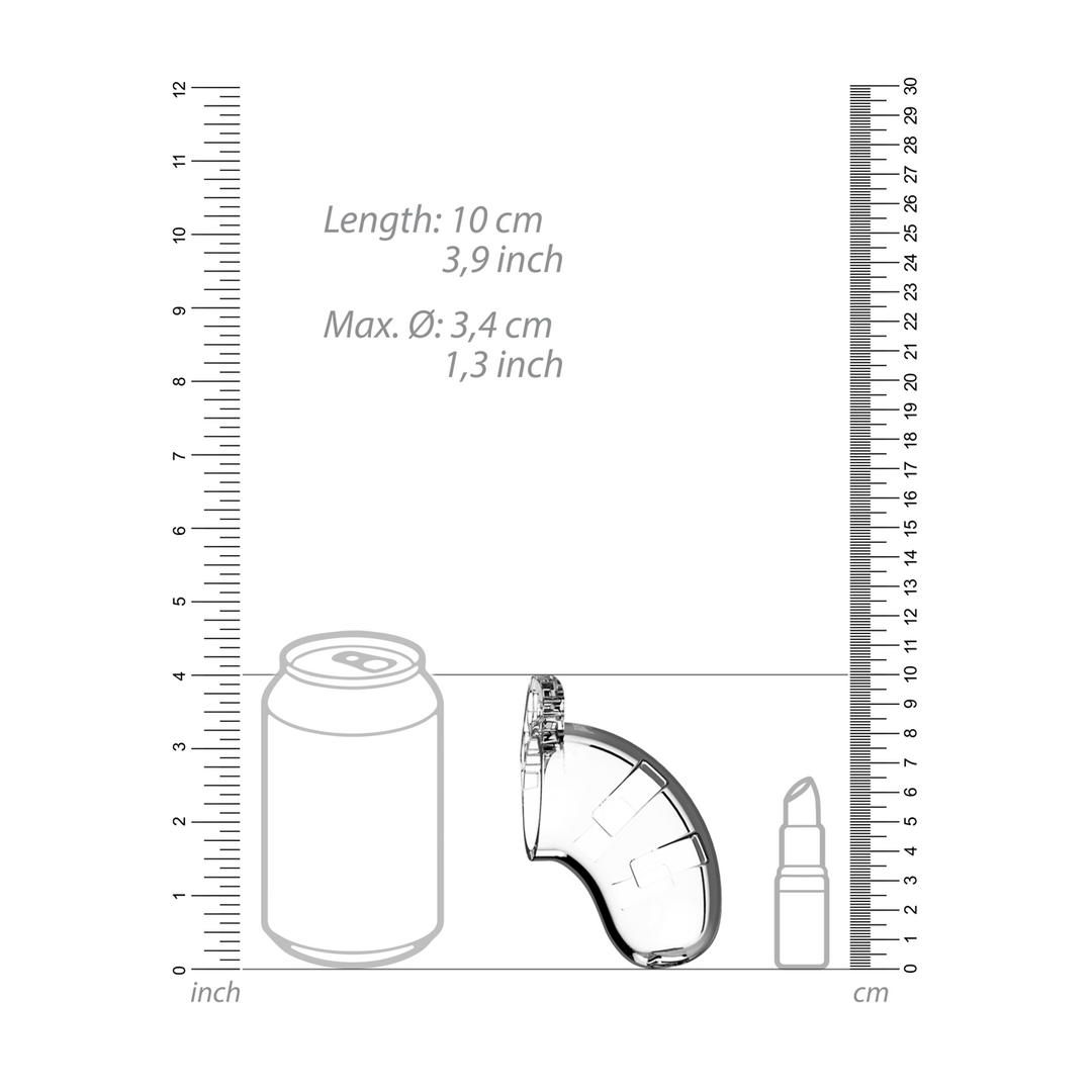 Peniskäfig Modell 15 mit Harnröhren-Dilator Durchsichtig 6,5 x Ø 4,2 cm