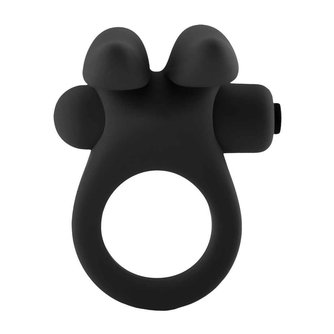 Penisring Bunny mit Stimulations-Ohren Schwarz 7 x Ø 3 cm
