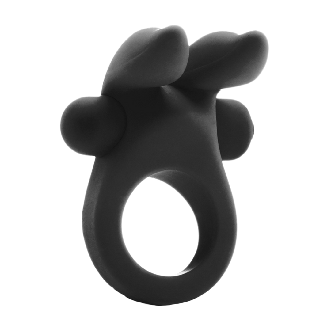 Penisring Bunny mit Stimulations-Ohren Schwarz 7 x Ø 3 cm