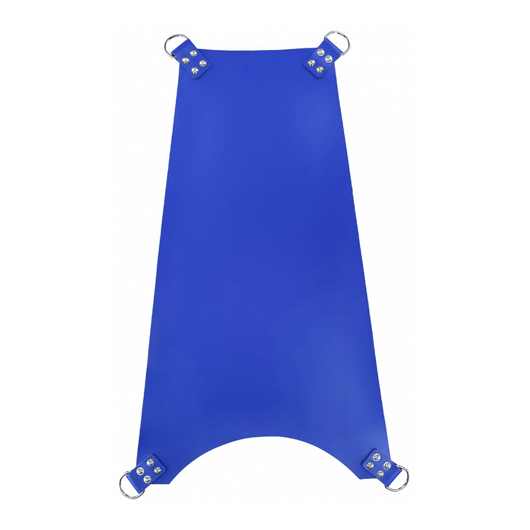 Sling Leder verstellbar mit 4 Punkten Blau 100 cm