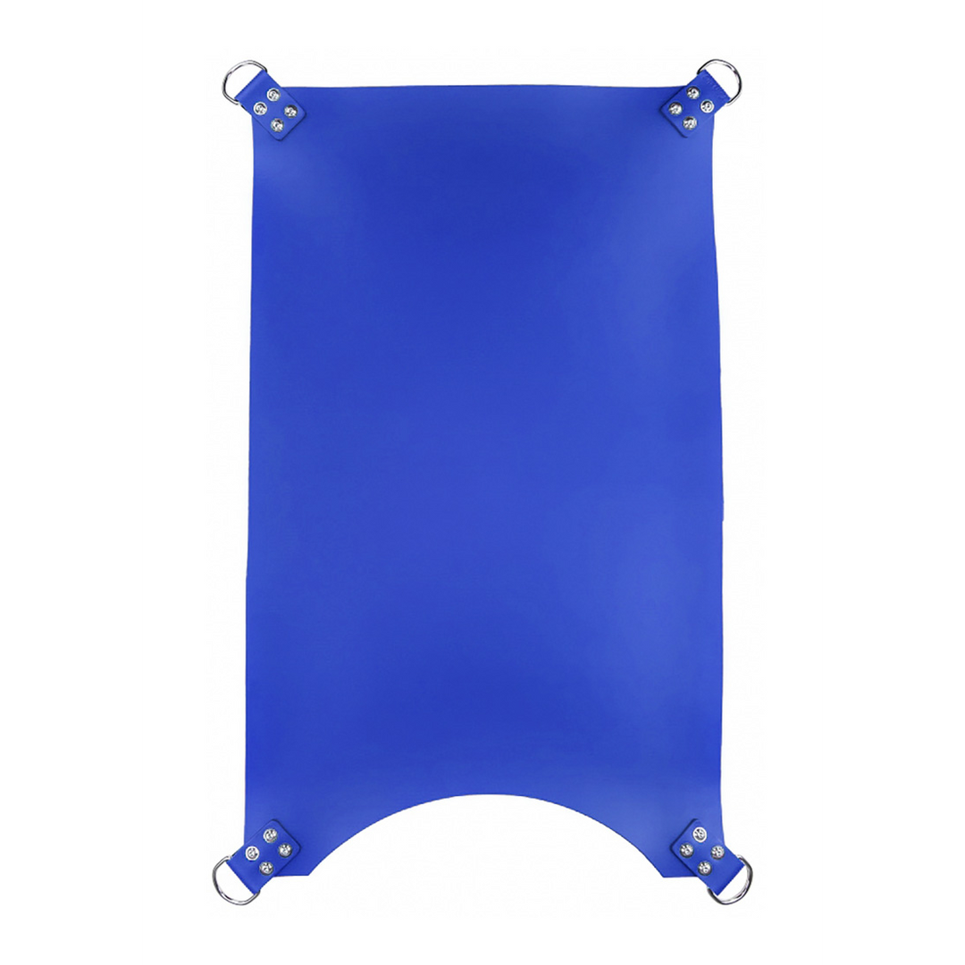 Sling Leder mit 4 Punkten Blau 100 cm