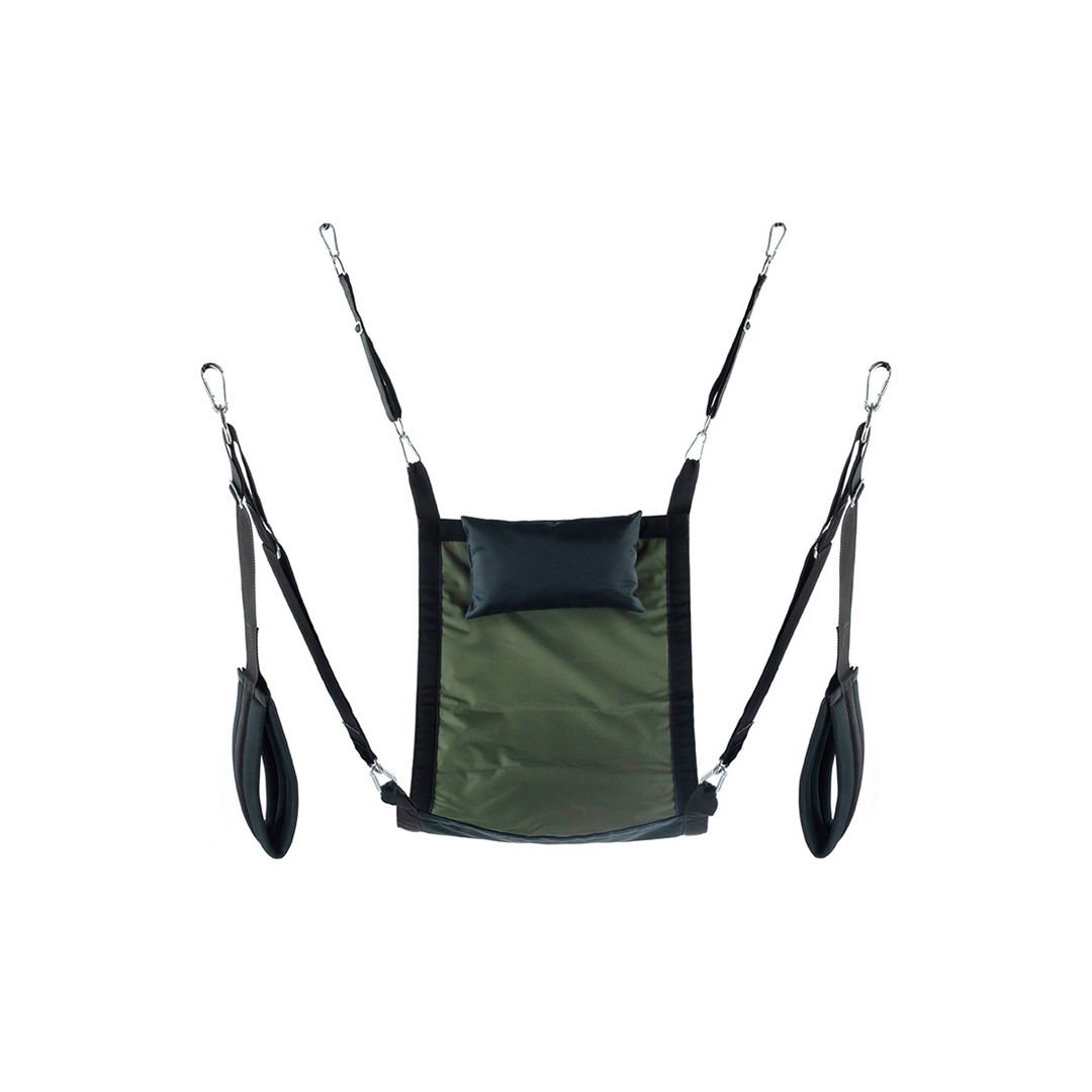 Sling Canvas rechteckig mit 4 Punkten Blau 108 cm
