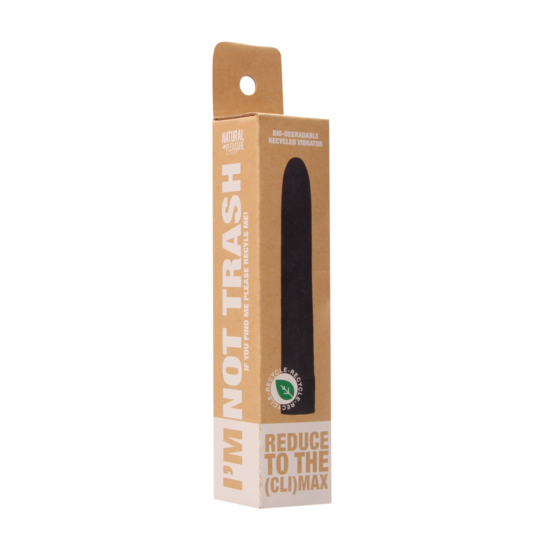 Vibrator biologisch abbaubar Schwarz 15 x Ø 2,8 cm