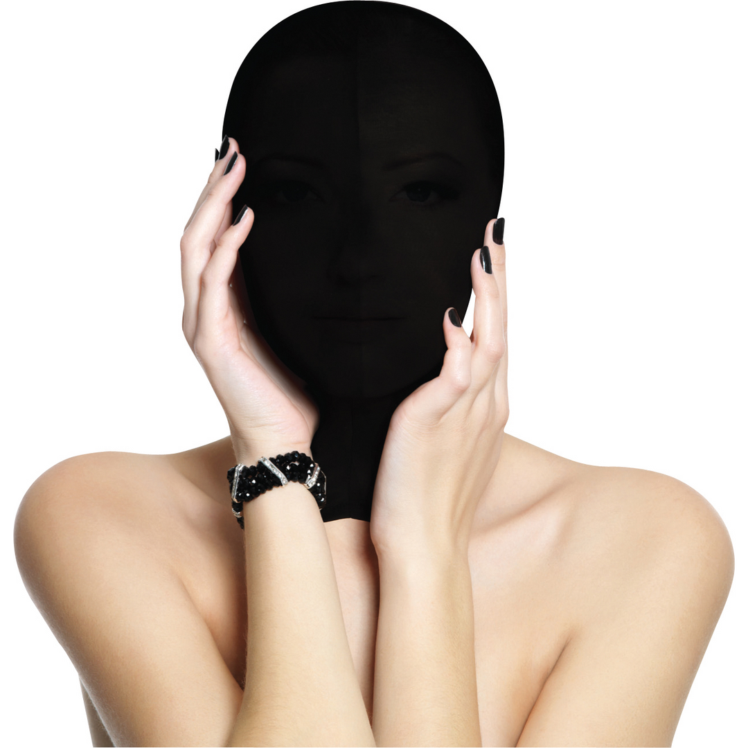 Maske Unterwerfung Schwarz 39,5 cm