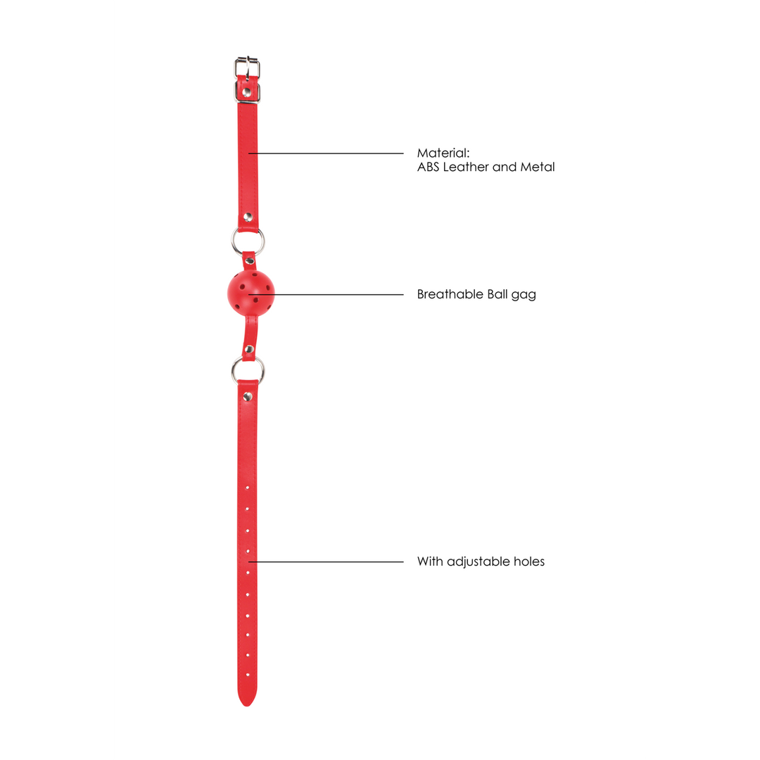 Ballknebel Rot 65 x Ø 4,5 cm