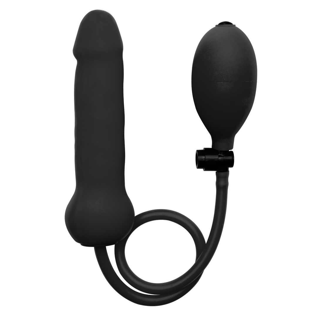 Dildo aufblasbar Silikon Schwarz 15,7 x Ø 5,5 cm