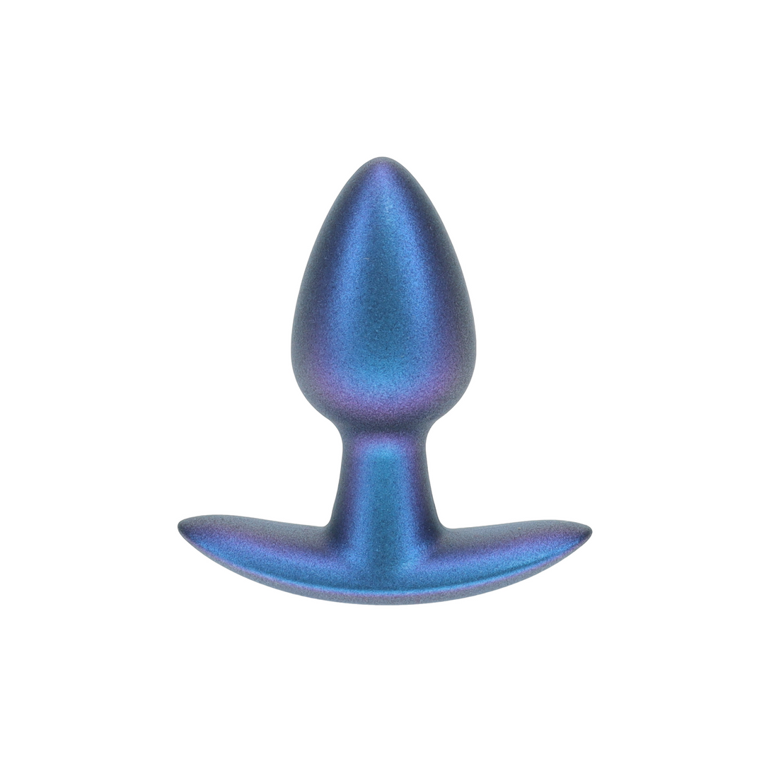 Analplug Silikon glatt Gun Metal