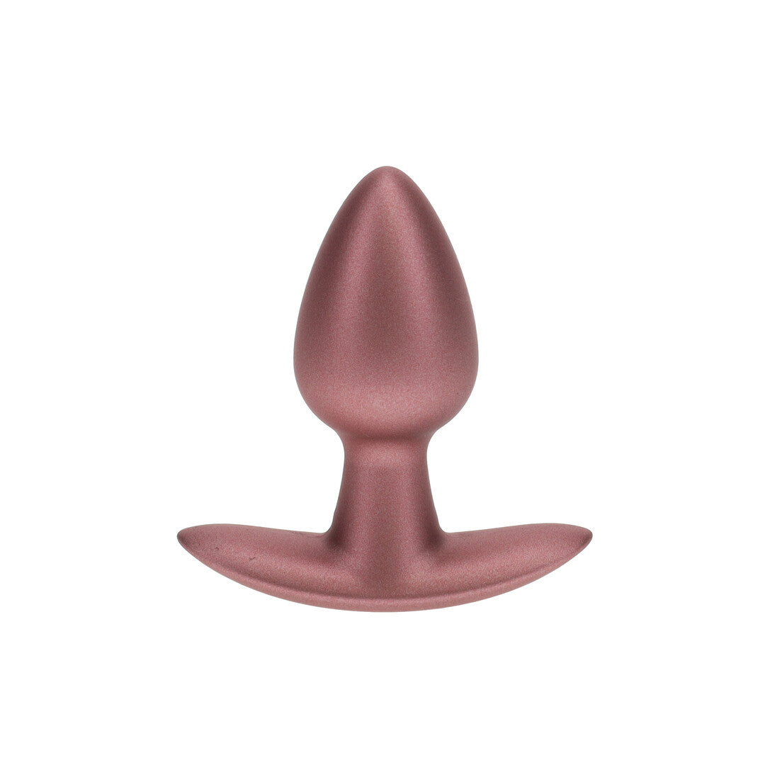 Analplug Silikon glatt Gun Metal