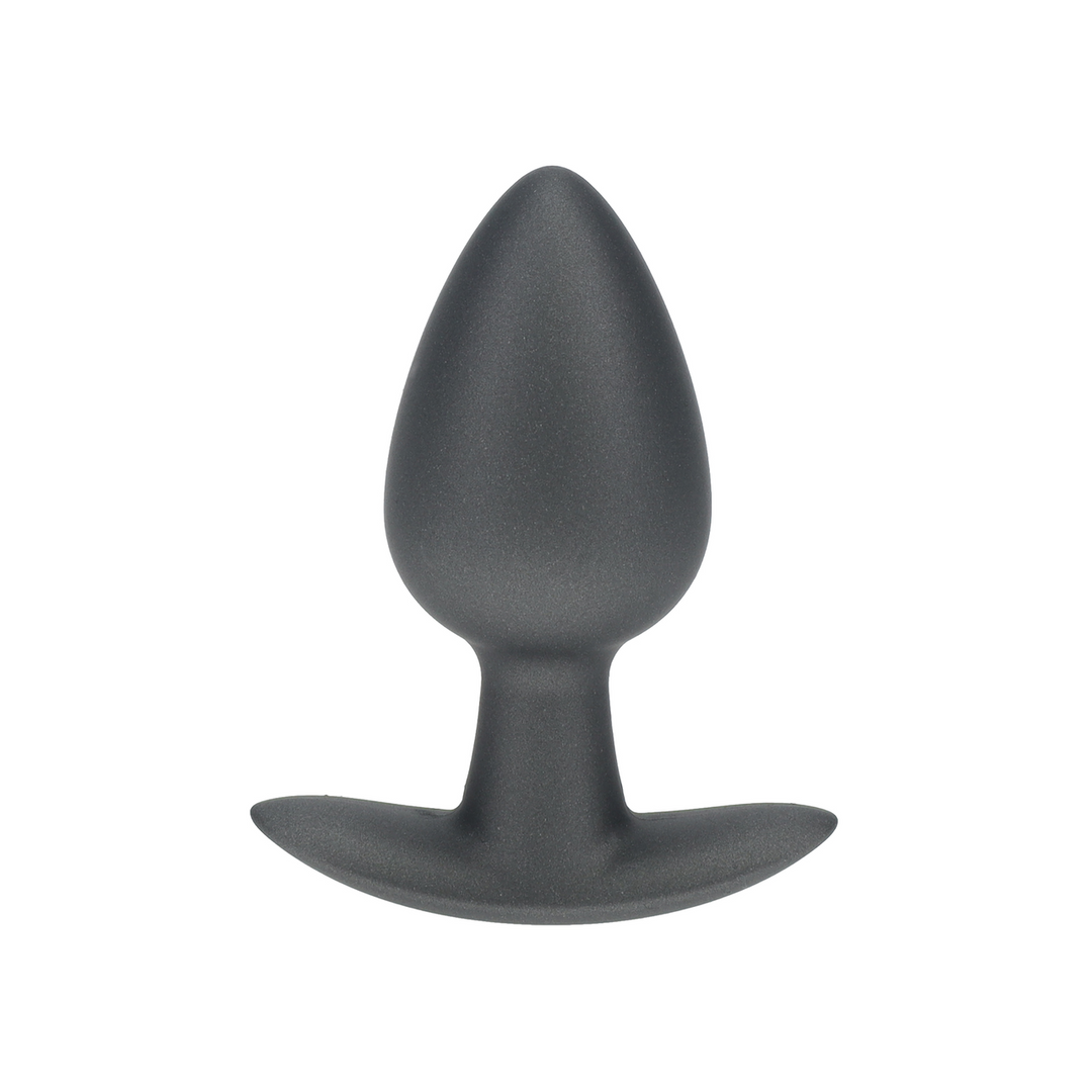 Analplug Silikon glatt Gun Metal Modell 2