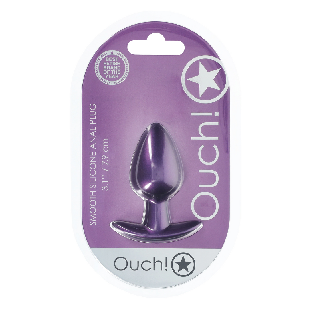 Analplug Ouch aus Silikon glatt in vier Farben 5,4 x Ø 3,4 cm – Ansicht 10