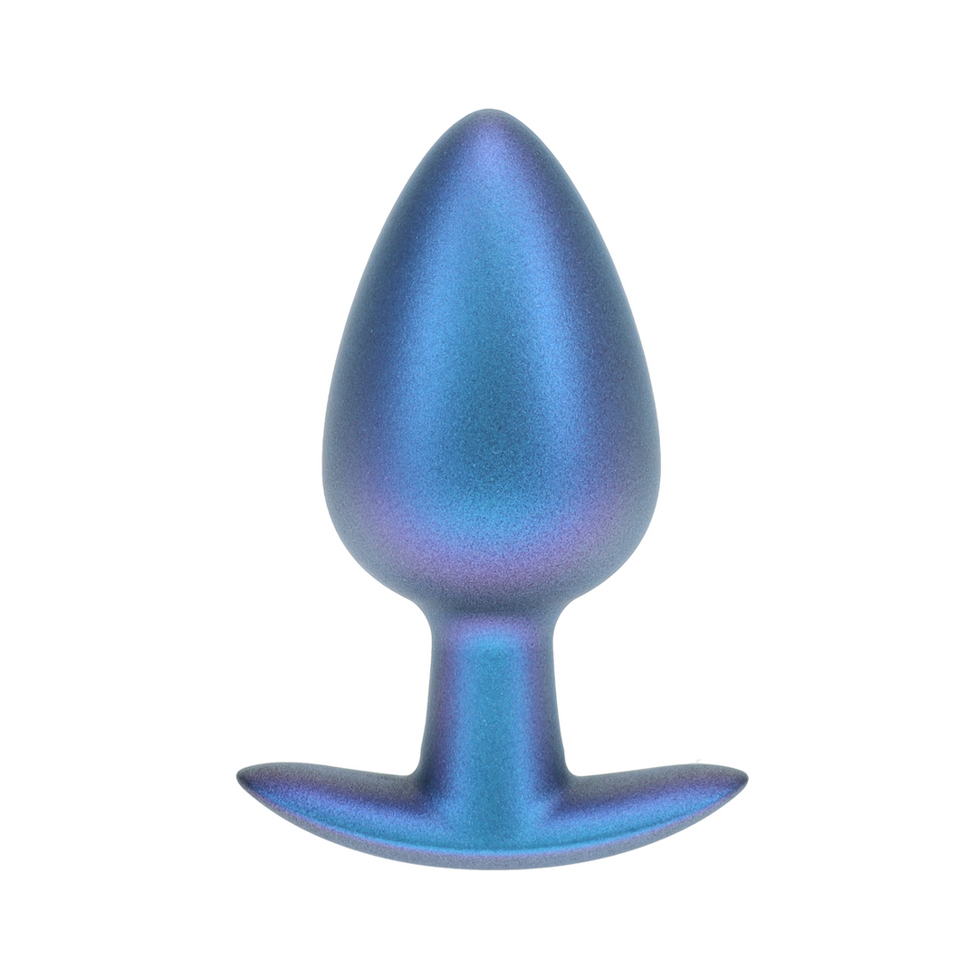 Analplug Silikon glatt Gun Metal Modell 3