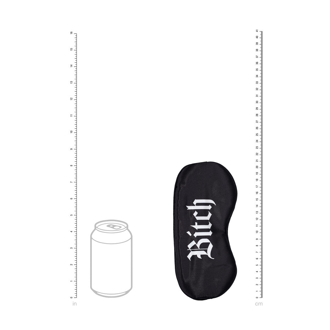 Satinmaske Bitch Schwarz 20,5 cm
