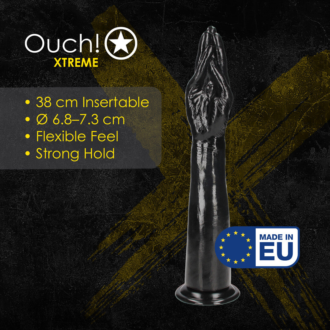 Dildo Helping Hand mit Unterarm Schwarz 38 x Ø 7,3 cm