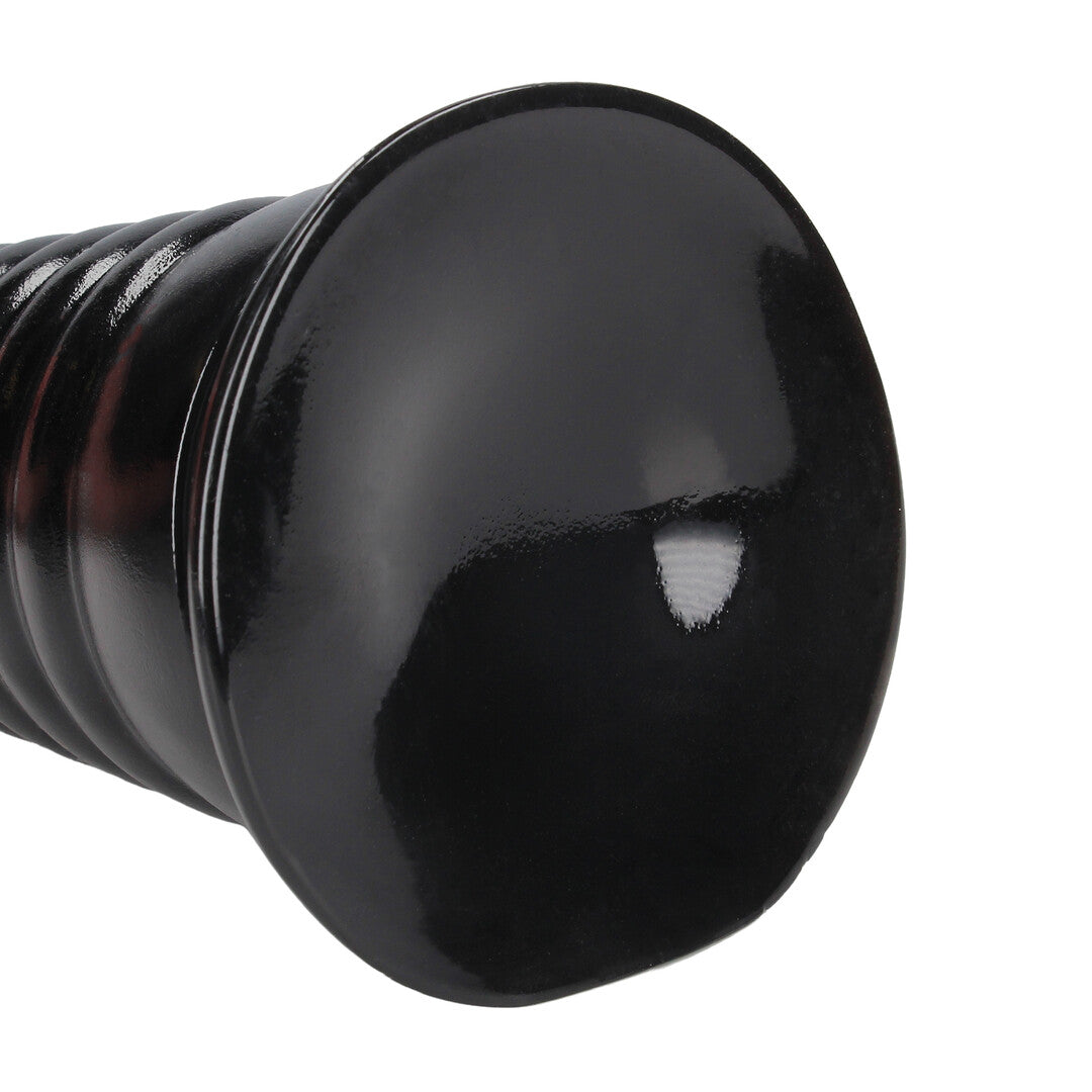Analplug Twisted Vortex Schwarz 30 x Ø 9 cm
