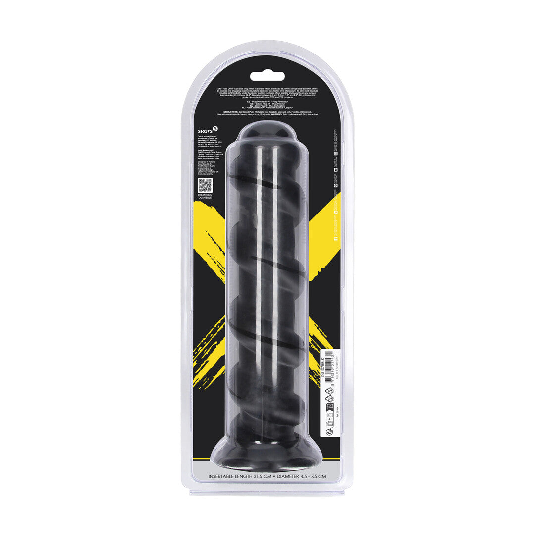 Analplug Hole Driller Schwarz 29,5 x Ø 7,6 cm