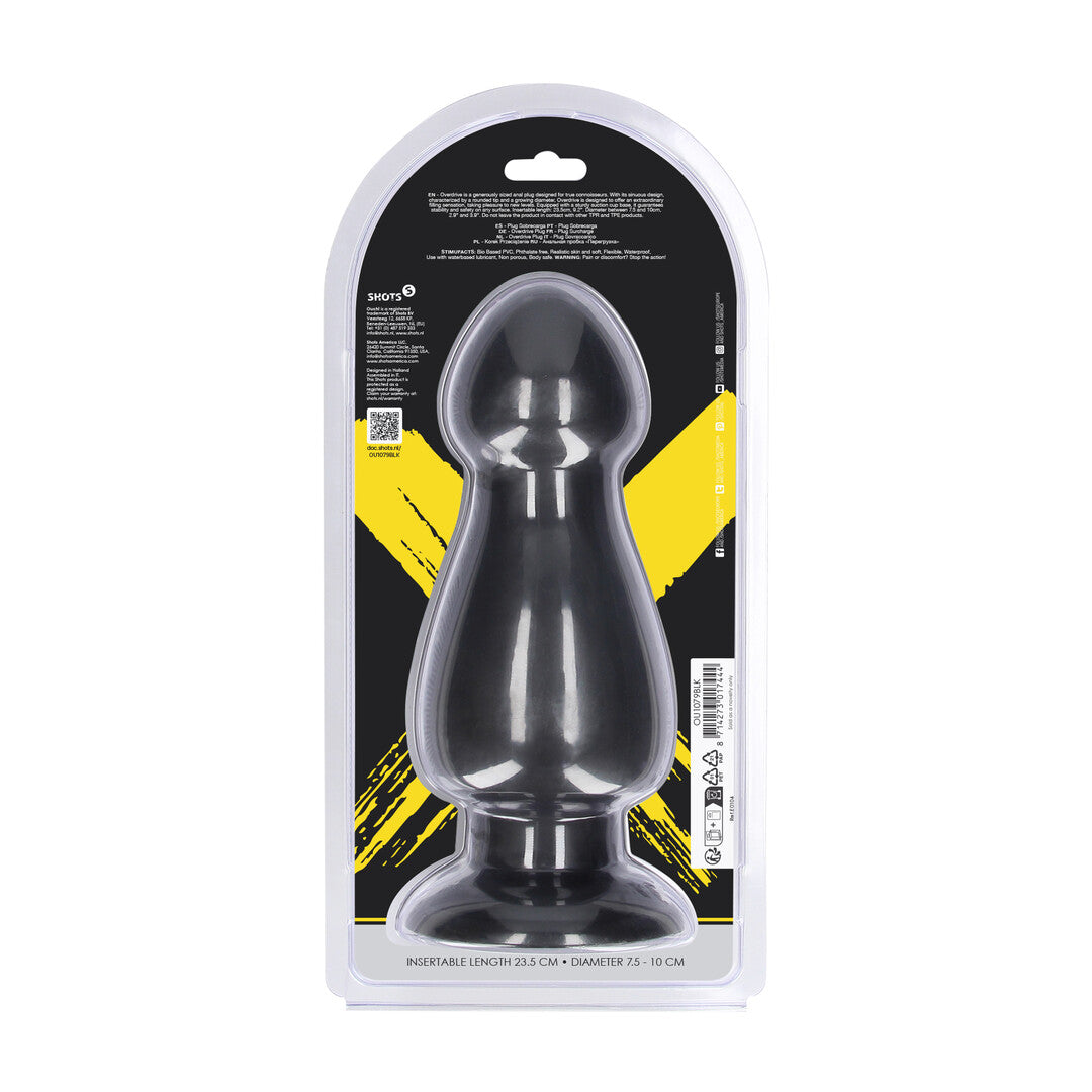 Analplug Overdrive Schwarz 23,5 x Ø 10 cm