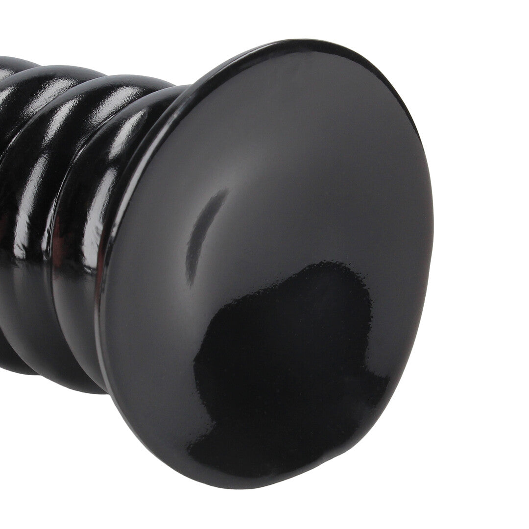 Analplug Spiral Force Schwarz 23,5 x Ø 7,5 cm