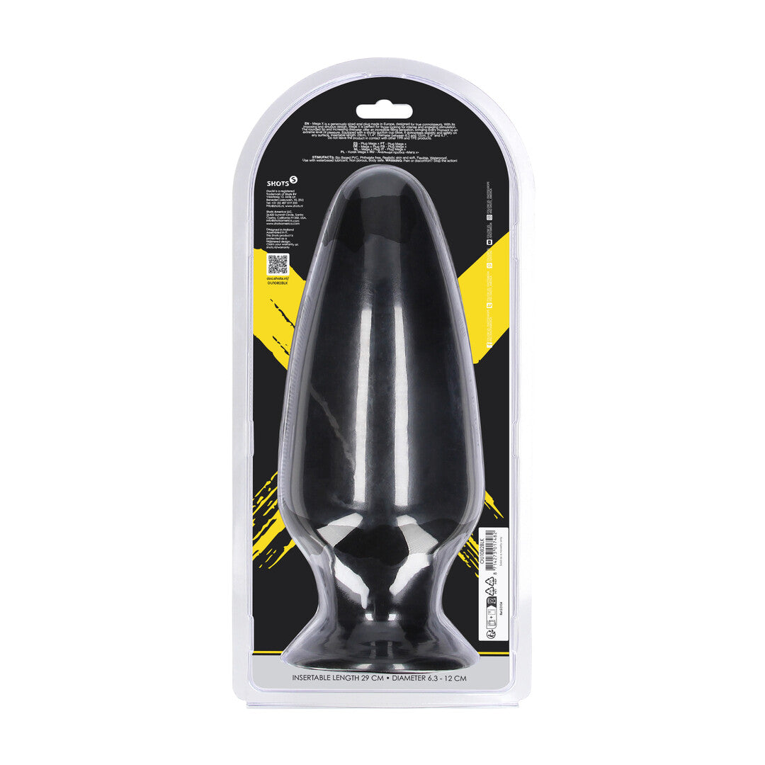 Analplug Mega X Schwarz 29 x Ø 12 cm