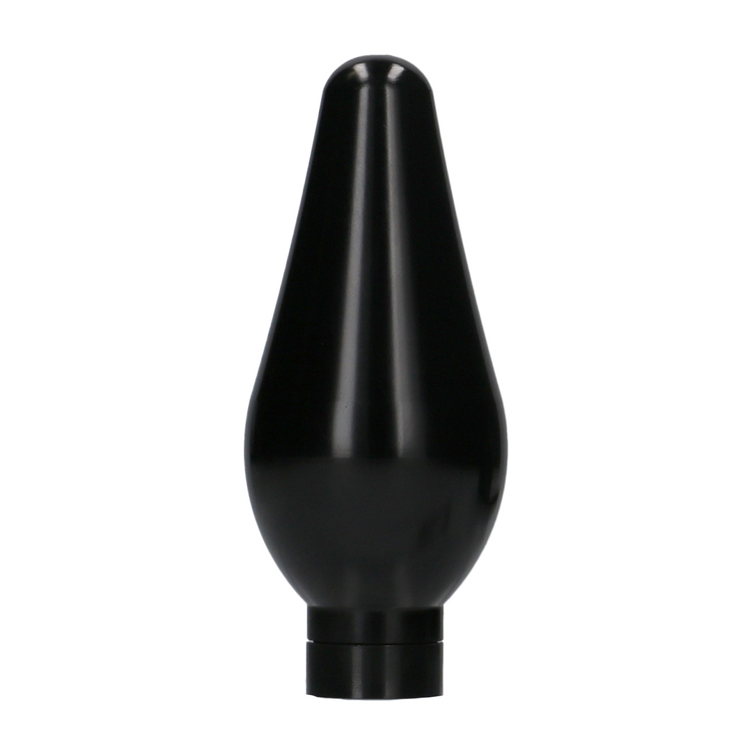 Analplug-Set austauschbar rund groß Schwarz 8,5 x Ø 3,5 cm