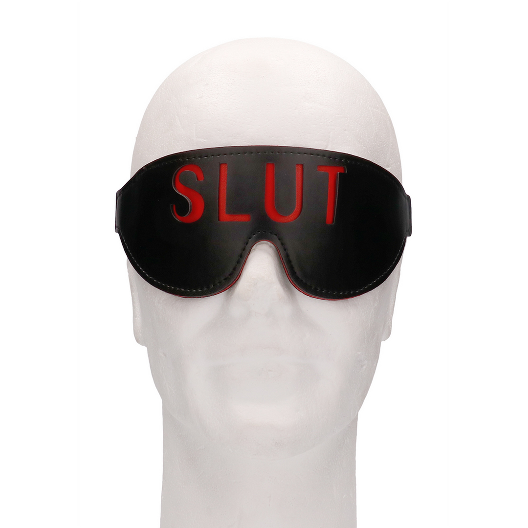 Augenbinde Slut Schwarz