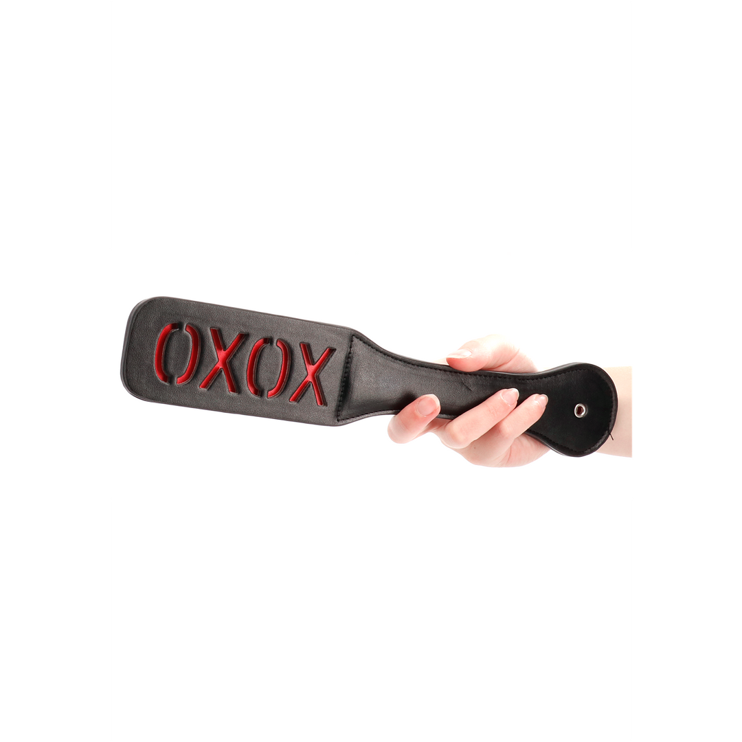 Paddle Ouch mit XOXO-Prägung Schwarz 31,5 x 5,5 cm – Ansicht 4