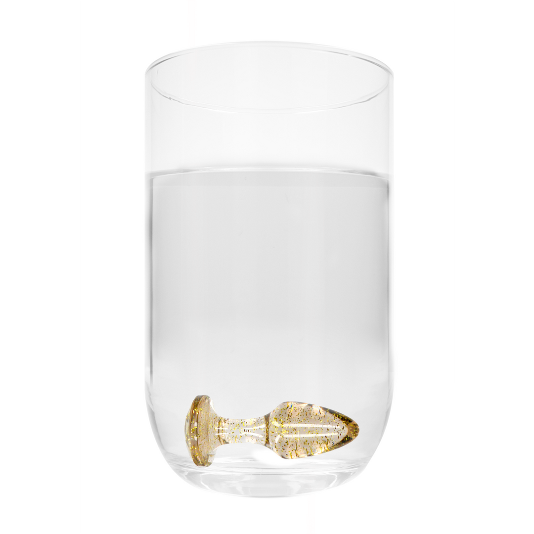 Analplug-Set Acryl Gold