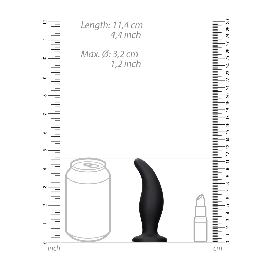 Analplug Curve Schwarz 11 x Ø 3,2 cm