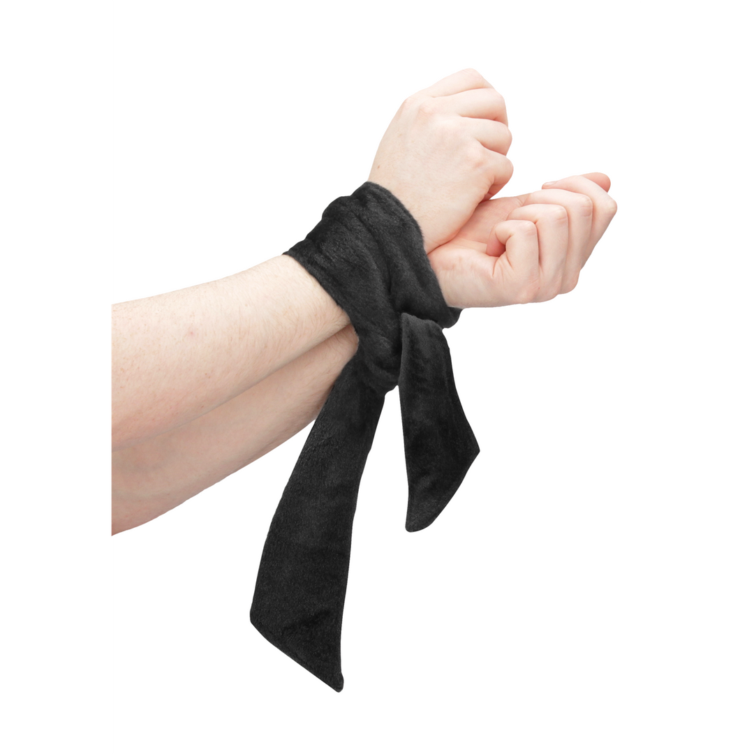 Bondage-Schal Schwarz 129 cm