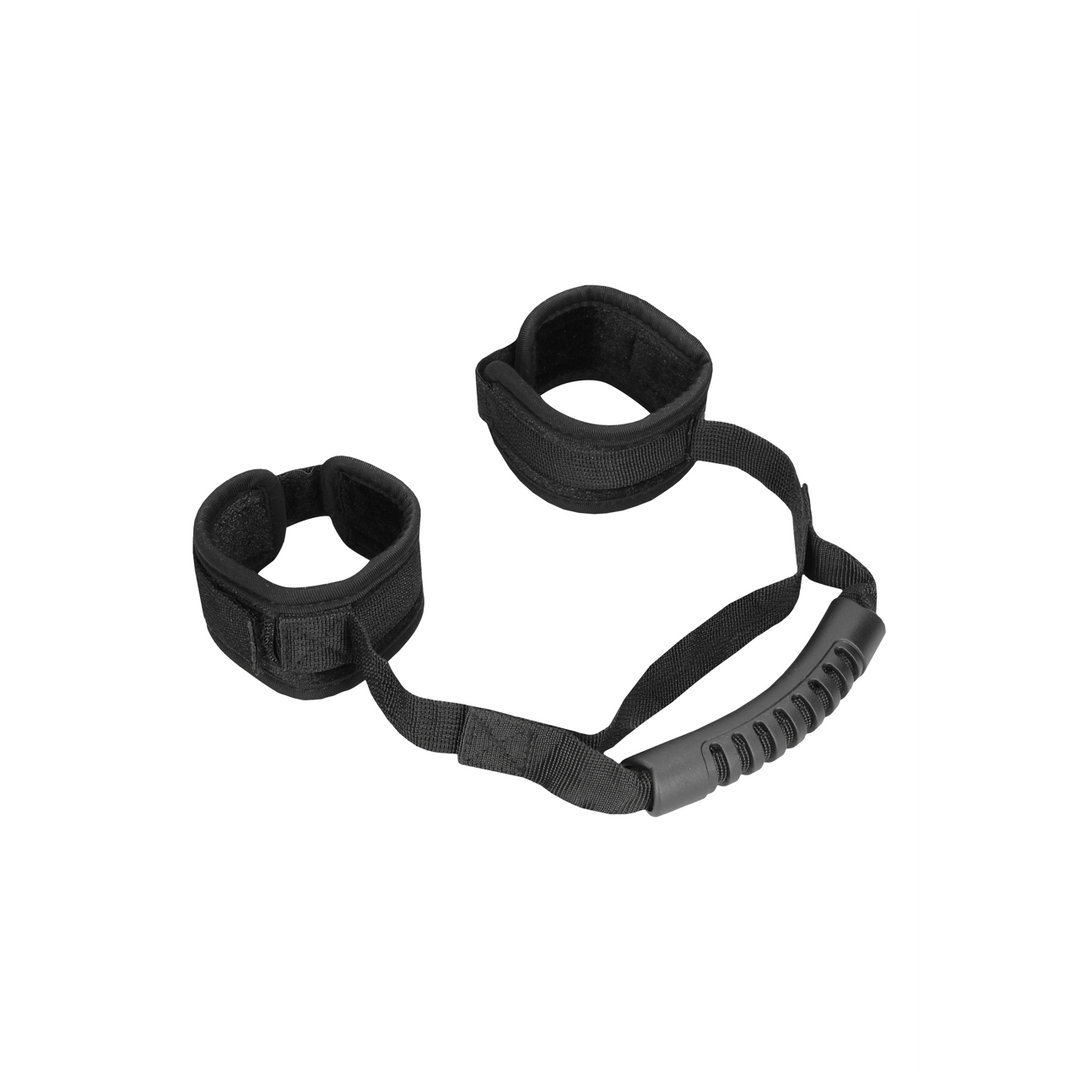 Handschellen verstellbar mit Griff Schwarz 50 cm