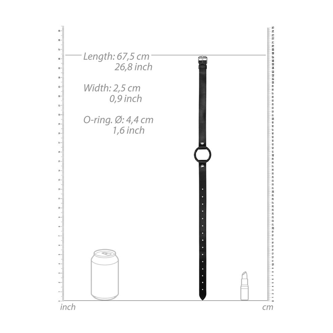 O-Ring-Knebel zum Wickeln Schwarz 67,5 cm