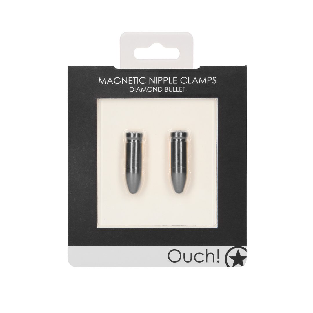 Nippelklemmen magnetisch Diamantkugel Grau 1 x Ø 1 cm