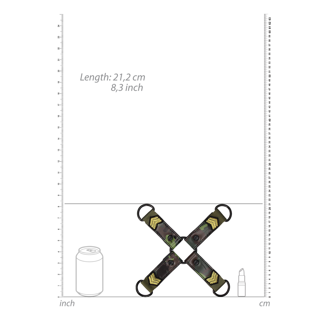 Hogtie-Connector Armee-Design Grün 21,2 cm